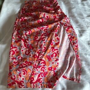 Multi Colored Midi Skirt